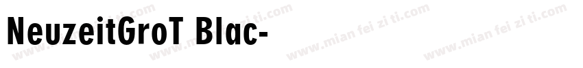 NeuzeitGroT Blac字体转换